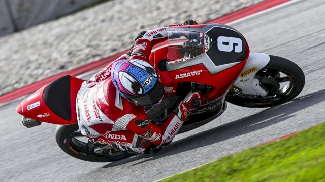 Pembalap binaan Astra Honda Motor di FIM JuniorGP World Championship Barcelona. Foto: Istimewa.