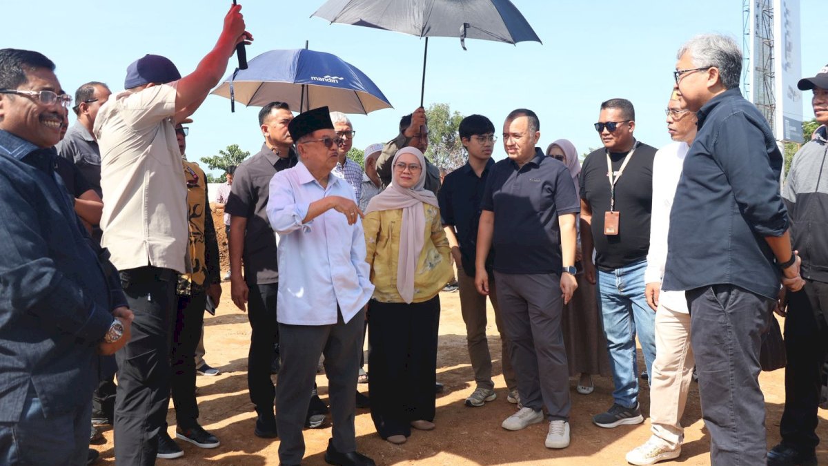 Memantau Lahan di Jalan Metro Tanjung Bunga, JK: Tanah Ini Dibeli 30 Tahun Lalu