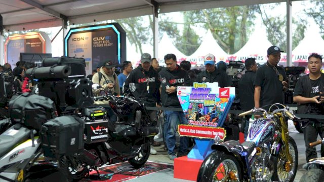Honda Modif Contest Regional di Grand Mall Maros. Foto: Istimewa.
