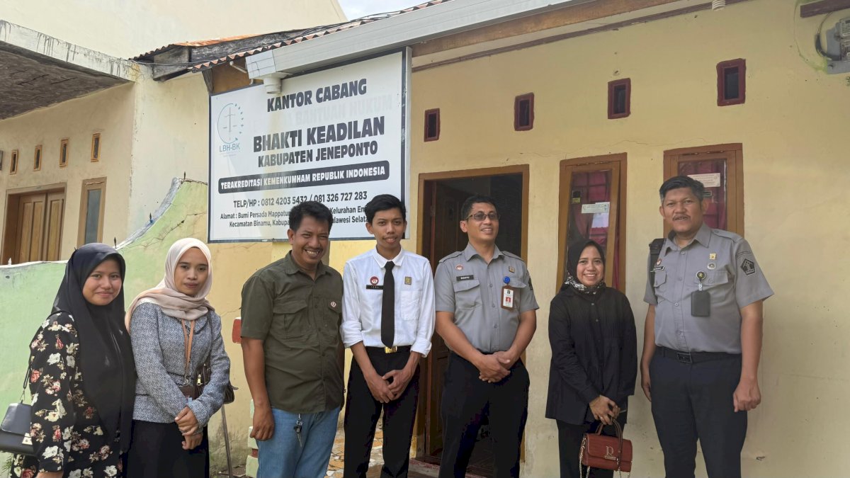 Kanwil Kemenkum Sulsel Monev di 3 OBH Jeneponto, Pastikan Penanganan Bantuan Hukum Berjalan Efektif