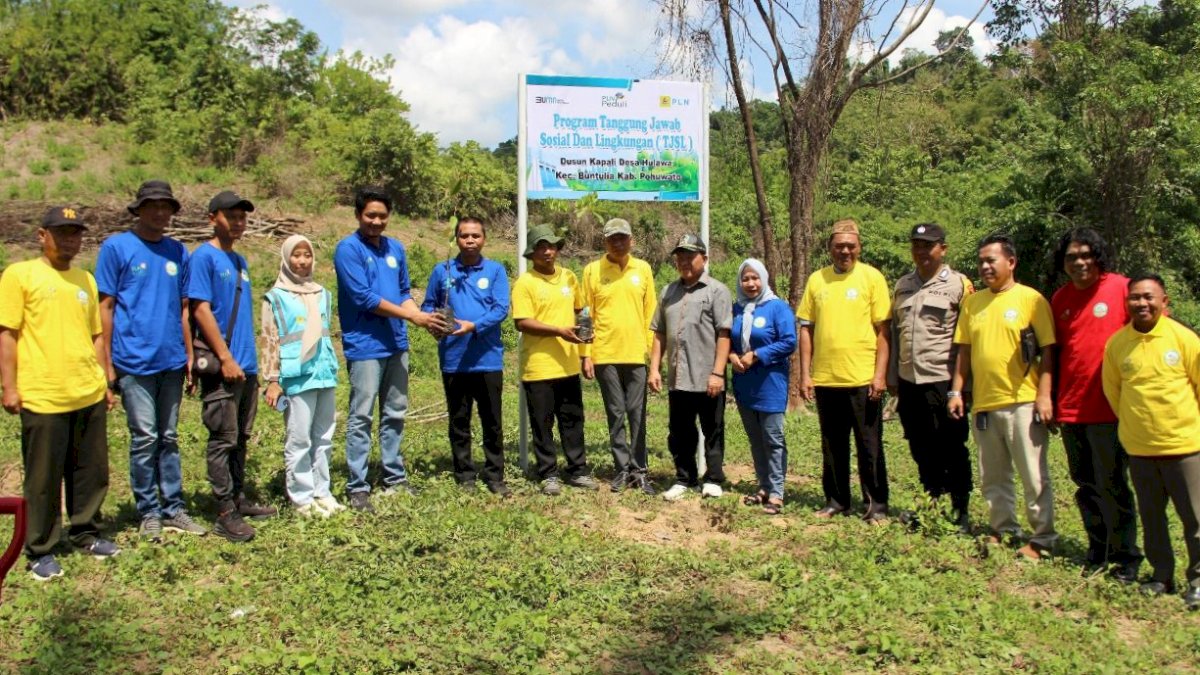 PLN UIP Sulawesi Tanam 600 Bibit Pohon, Hidupkan Kembali Lahan Tidur di Hutan Hulawa