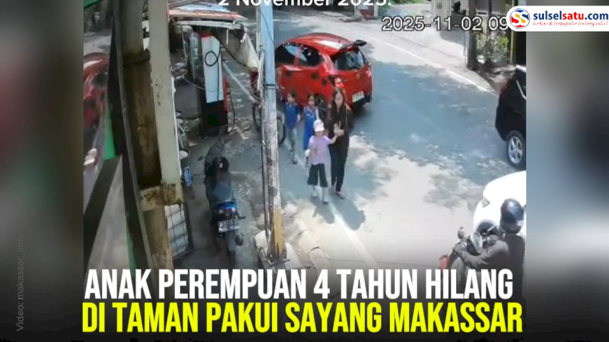 VIDEO: Anak Perempuan 4 Tahun Hilang di Taman Pakui Sayang Makassar