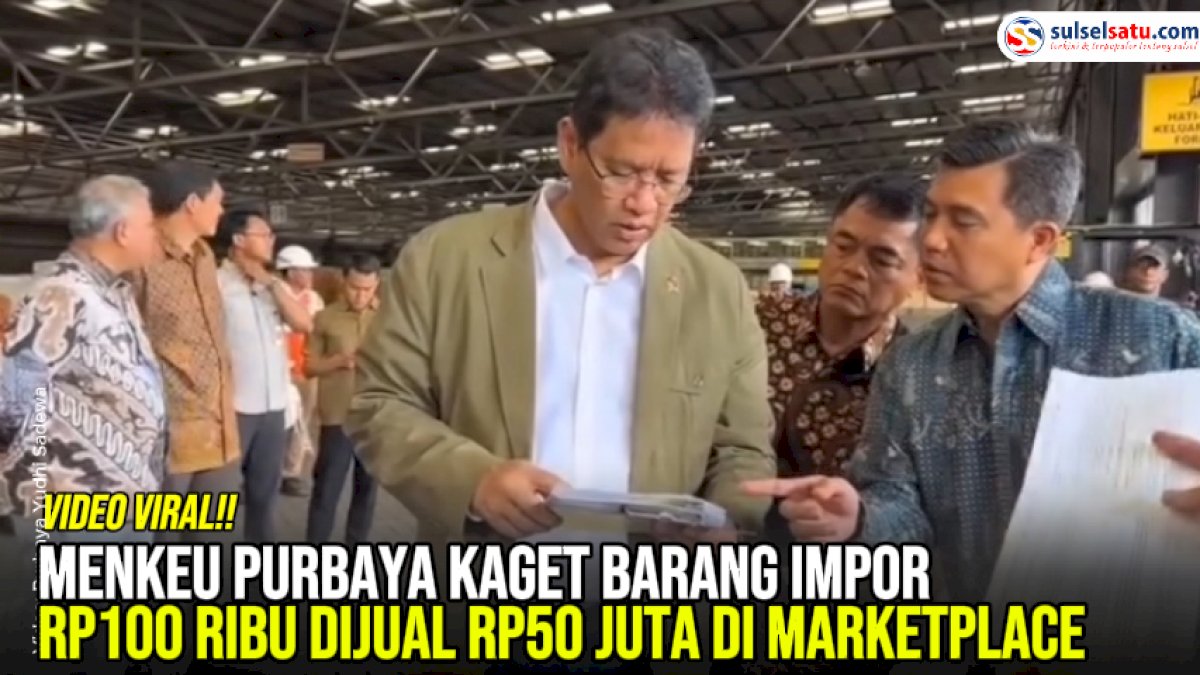 VIDEO: Menkeu Purbaya Kaget Barang Impor Rp100 Ribu Dijual Rp50 Juta di Marketplace