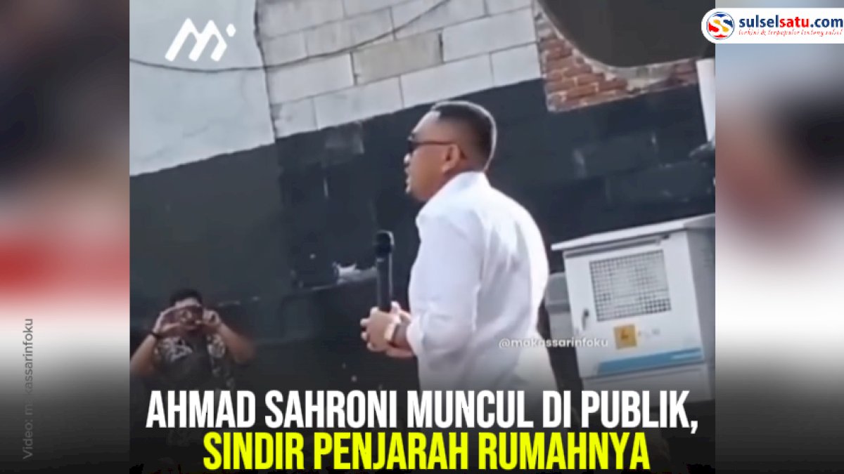 VIDEO: Ahmad Sahroni Muncul di Publik, Sindir Penjarah Rumahnya