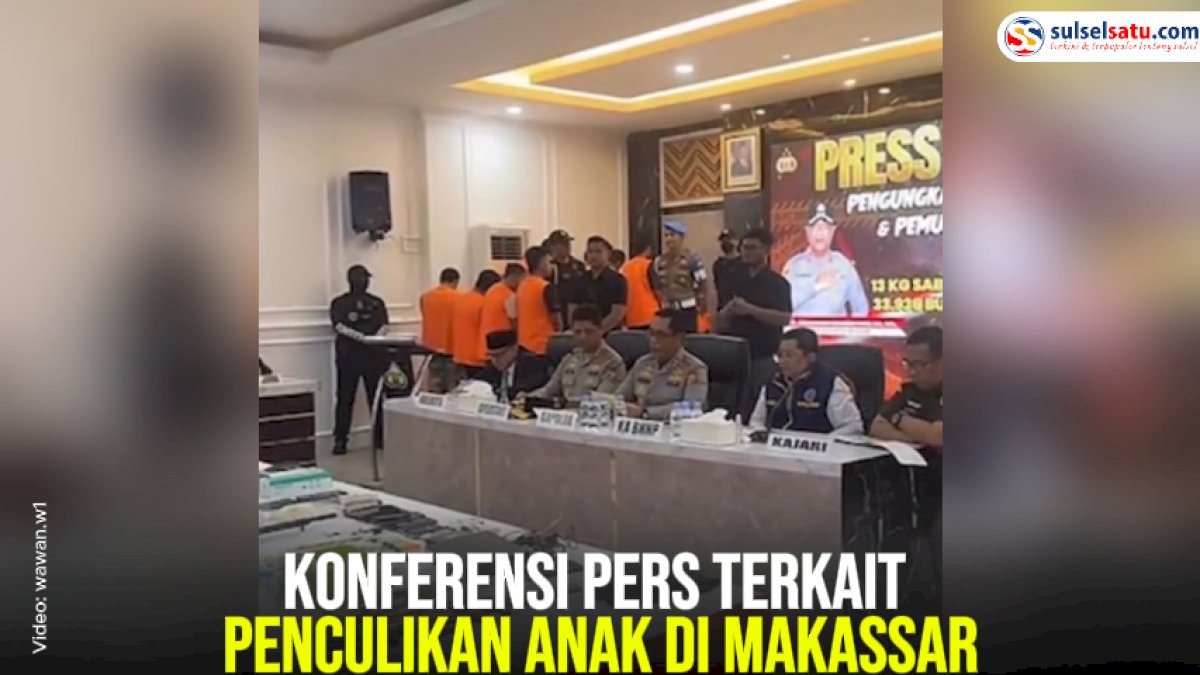 VIDEO: Konferensi Pers terkait Penculikan Anak di Makassar