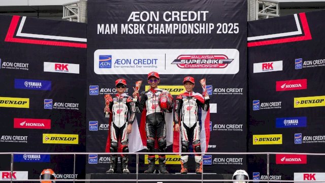 Pembalap binaan Astra Honda Motor raih podium. Foto: Istimewa. 