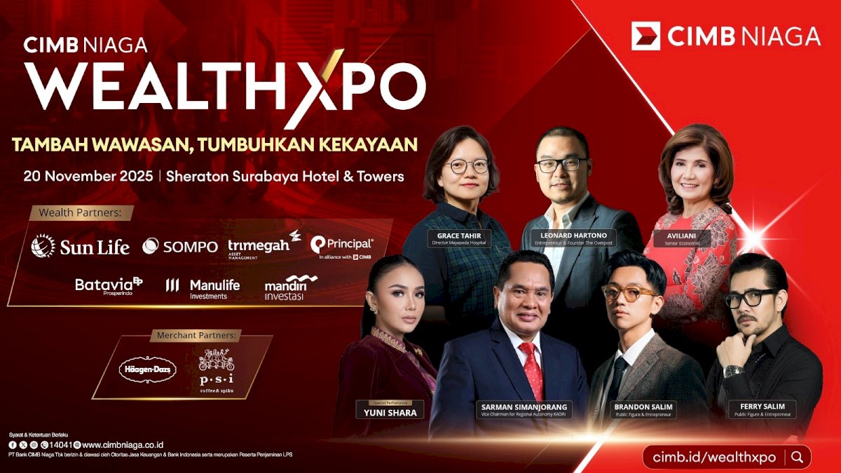 CIMB Niaga Gelar Wealth Xpo 2025, Bantu Nasabah Kelola Kekayaan untuk Keuangan Berkelanjutan