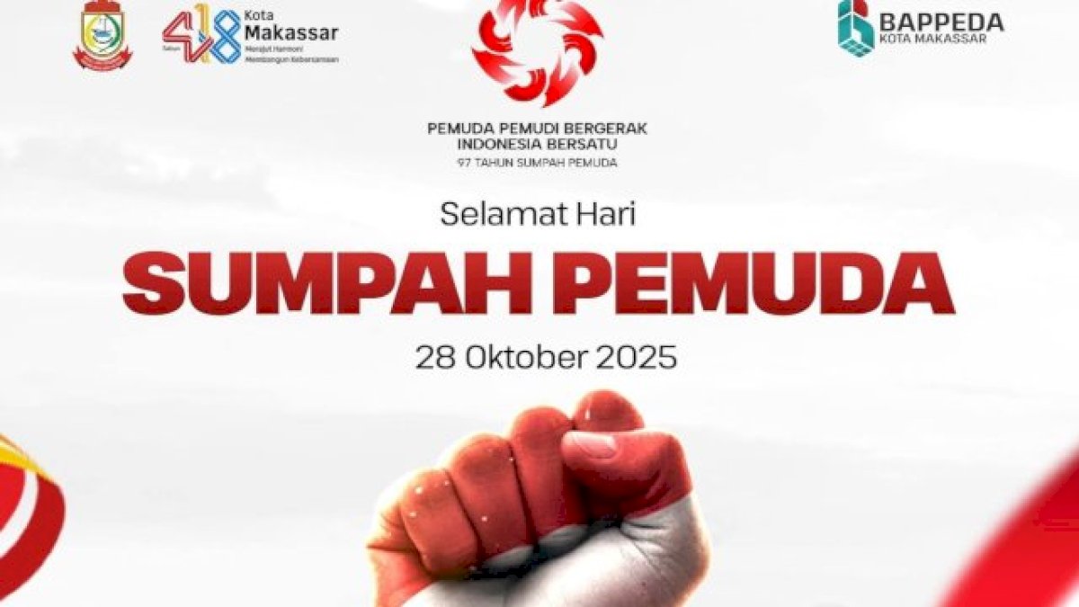 Hari Sumpah Pemuda, Bappeda Makassar Ajak Pemuda Aktif Merencanakan Masa Depan Kota
