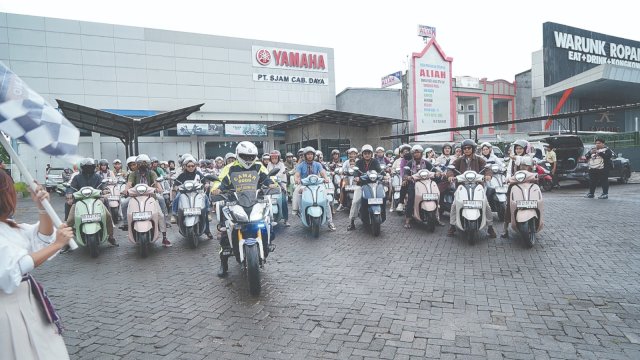 Pelepasan peserta SOTR Part III di Yamaha Cabang Daya. Foto: Istimewa.