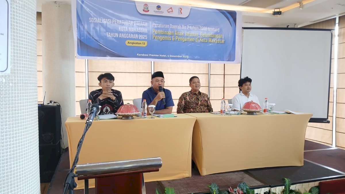 Anggota DPRD Makassar Jufri Pabe Sosialisasikan Perda Anak Jalanan