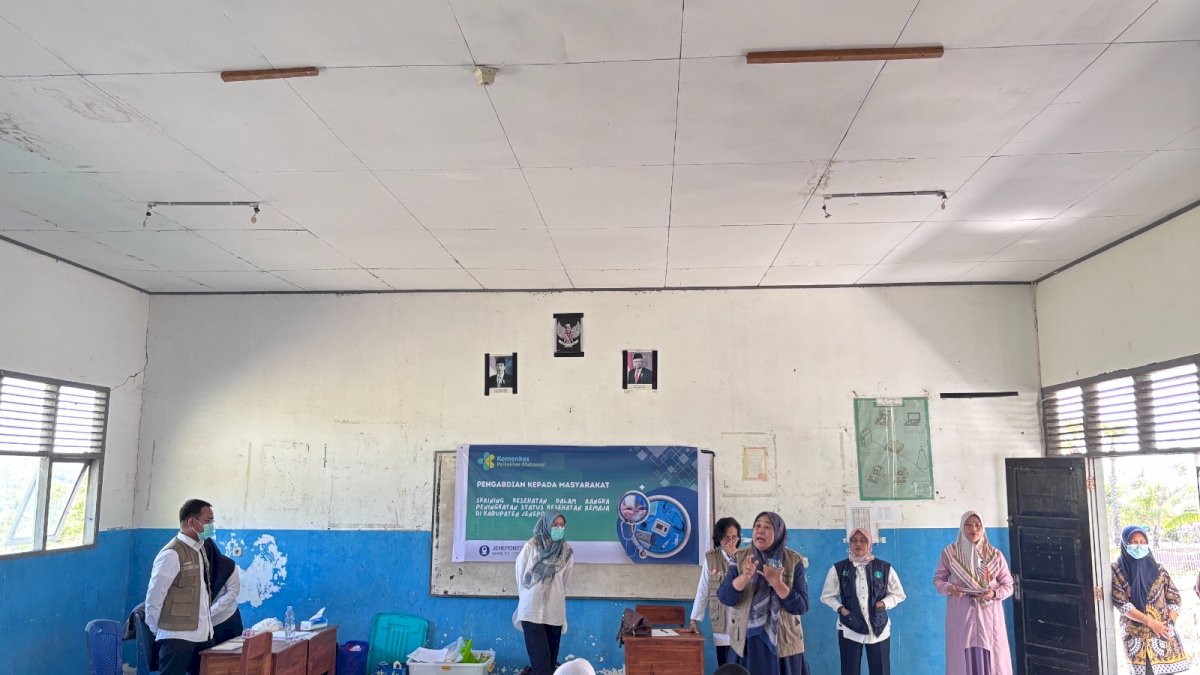 Poltekkes Kemenkes Makassar Wujudkan Pengabdian Masyarakat Lewat Skrining Kesehatan Remaja di Jeneponto
