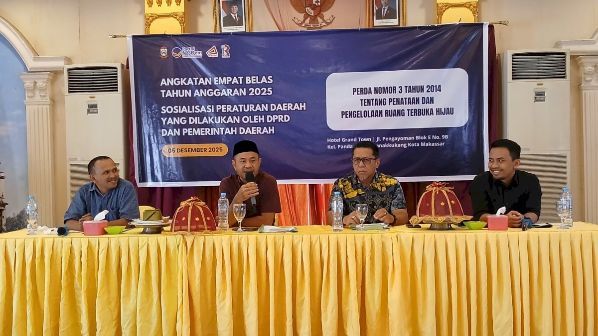 Sosialisasikan Perda RTH, H Jufri Pabe Tekankan Pentingnya Kota yang Ramah Lingkungan