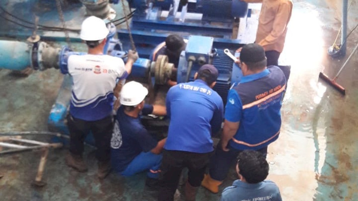 Pompa 50 Lps Diperbaiki Hari Ini, PDAM Makassar Imbauan Pelanggan Menampung Air