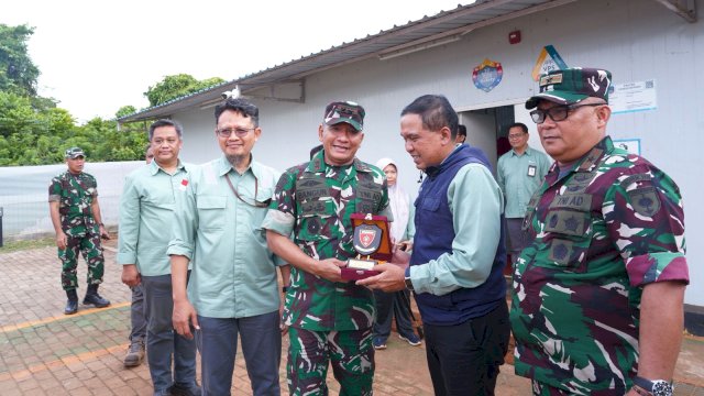 Pangdam XIV Hasanuddin kunjungan ke PT Vale di Pomalaa. Foto: Istimewa.