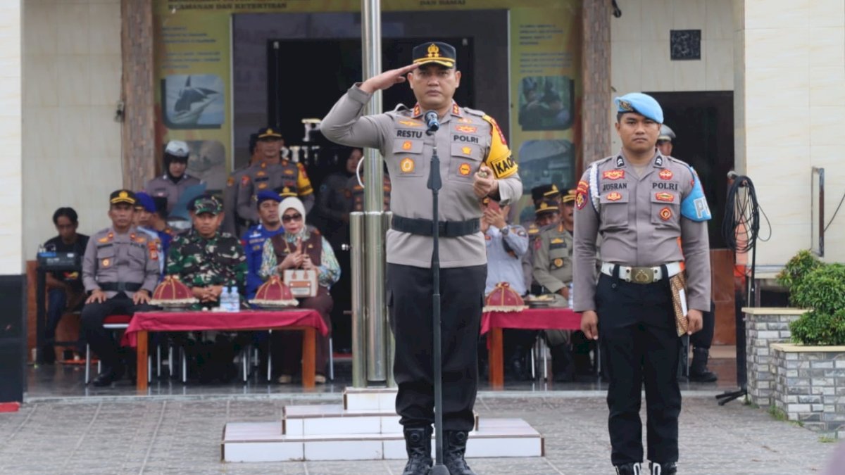 Kapolres Bulukumba Restu Wijayanto Pimpin Apel Gelar Pasukan Operasi Lilin 2025, Siap Amankan Nataru