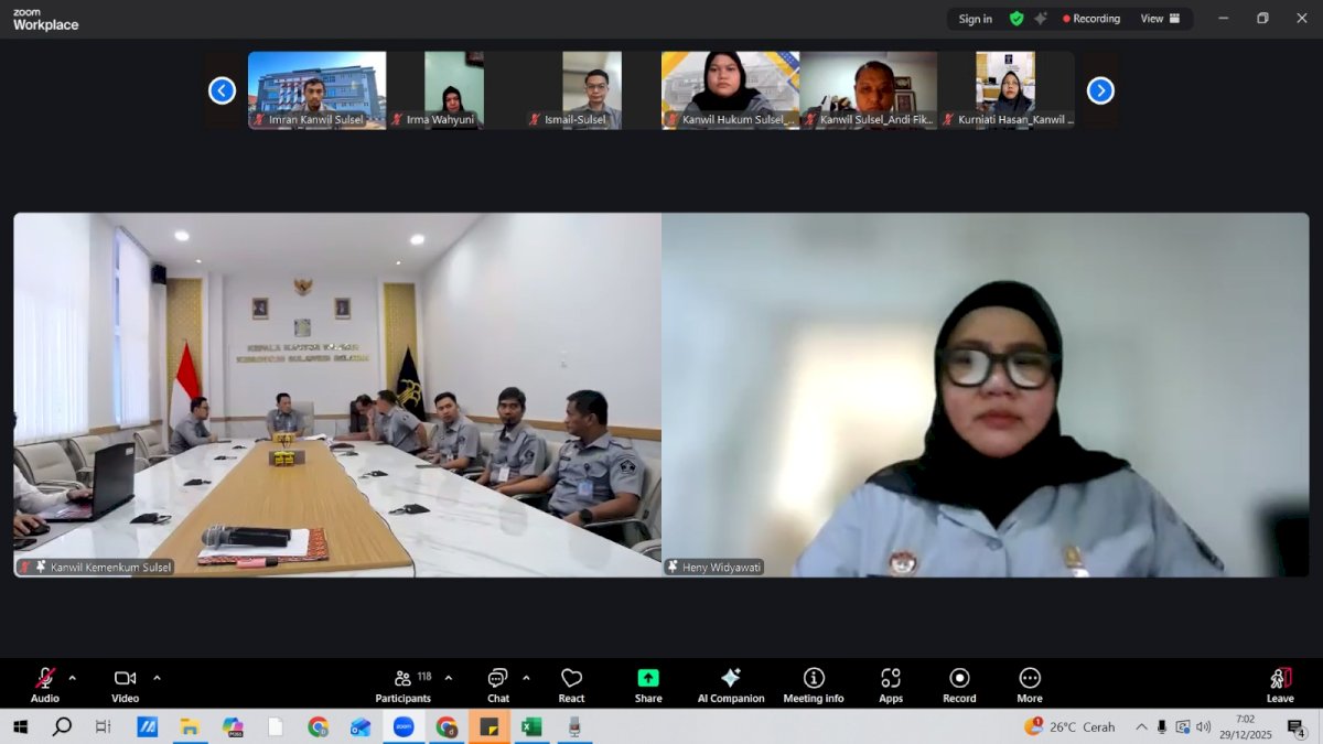 Kakanwil Kemenkum Sulsel Tekankan Disiplin ASN dan Akselerasi Kinerja Awal Tahun 2026