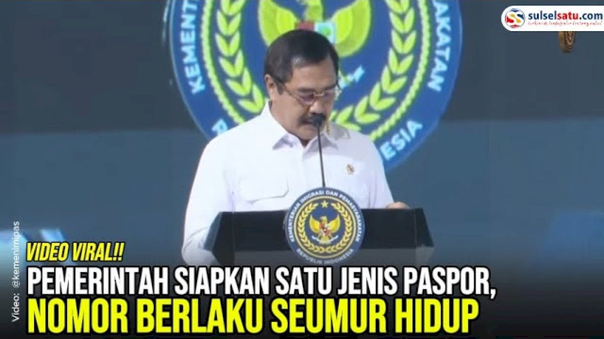 VIDEO: Pemerintah Siapkan Satu Jenis Paspor, Nomor Berlaku Seumur Hidup