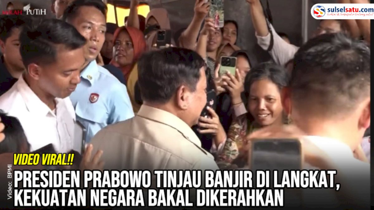 VIDEO: Presiden Prabowo Tinjau Banjir di Langkat, Kekuatan Negara Bakal Dikerahkan