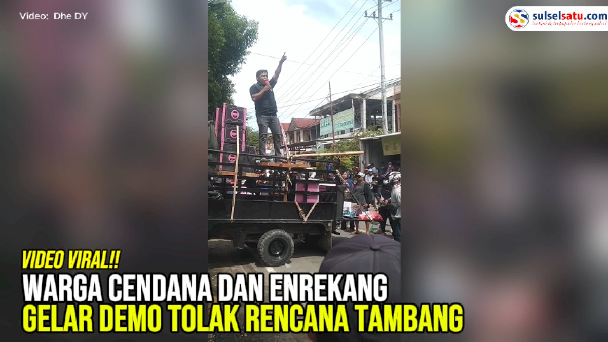 VIDEO: Warga Cendana dan Enrekang Gelar Demo Tolak Rencana Tambang