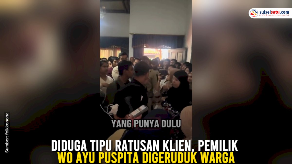 VIDEO: Diduga Tipu Ratusan Klien, Pemilik WO Ayu Puspita Digeruduk Warga
