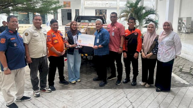 PT Vale bersama Kementerian ESDM salurkan bantuan untuk korban di Sumatera. Foto: Istimewa.