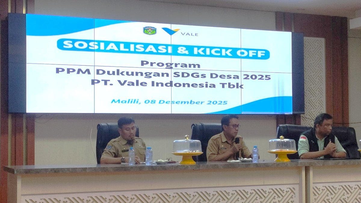 Dukung Pembangunan Berkelanjutan di Luwu Timur, PT Vale Laksanakan Kickoff PPM–SDGs Desa 2025