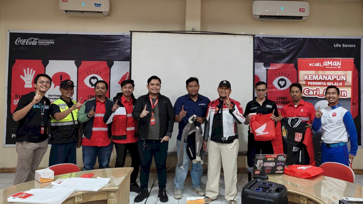 Edukasi Safety Riding, Asmo Sulsel Bekali Karyawan Coca-Cola Teknik Berkendara Aman