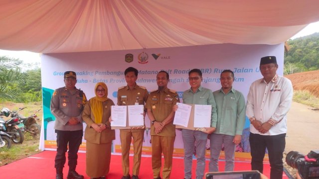 PT Vale bangun Matano Belt Road. Foto: Istimewa.