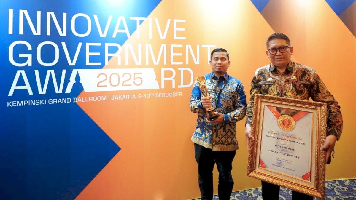 Parepare Masuk Deretan Kota Sangat Inovatif Penerima IGA 2025 di Jakarta