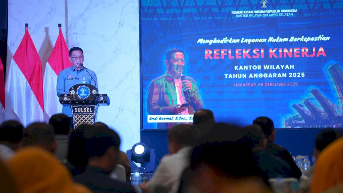 Kanwil Kemenkumham Sulsel Gelar Refleksi Akhir Tahun, Tegaskan Komitmen Layanan Hukum BerkePASTIan