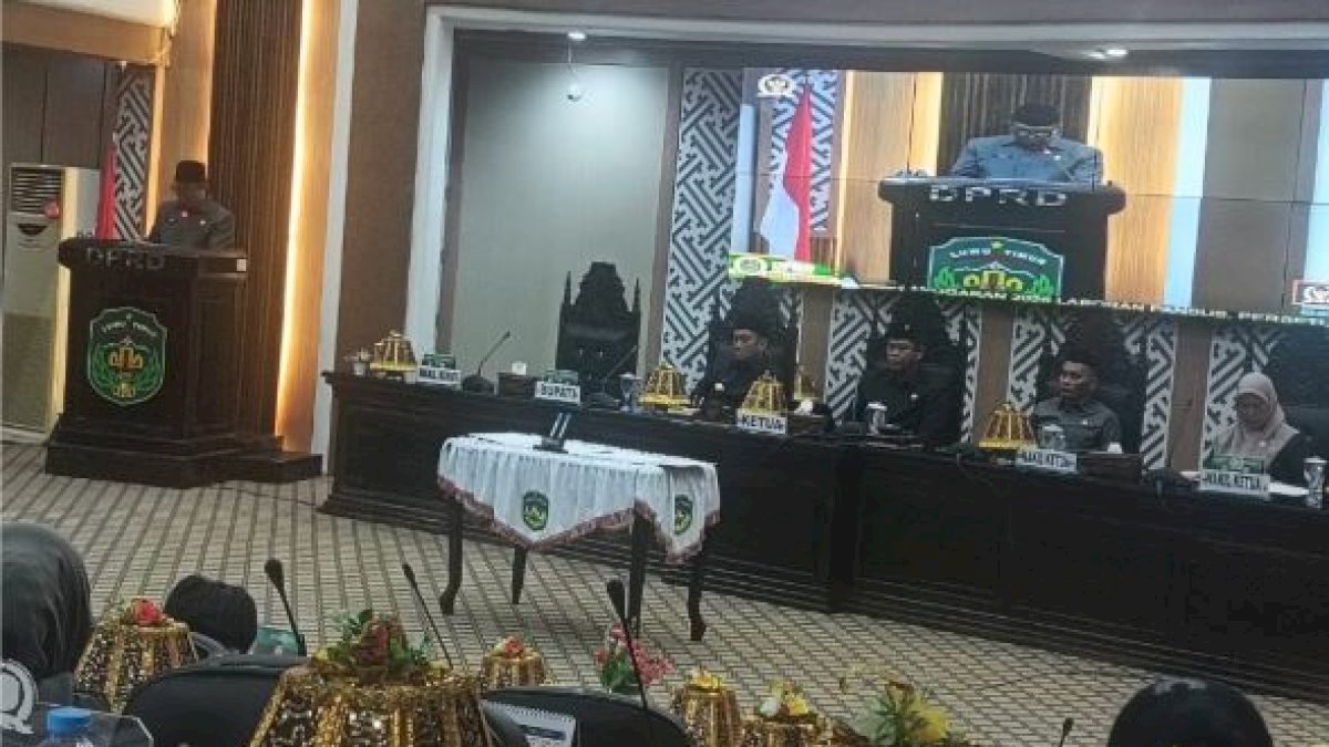 Ketua dan Wakil Ketua DPRD Luwu Timur Pimpin Dua Rapat Paripurna