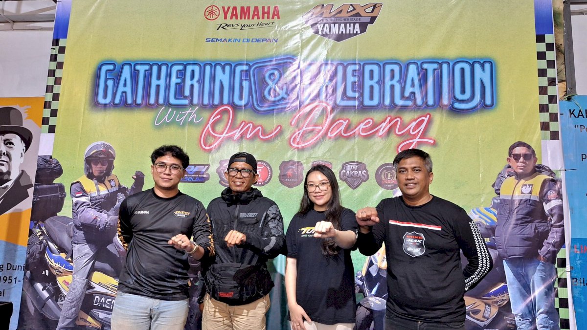 Om Daeng Bagi Cerita Perjalanan ke Makkah Bersama Komunitas Yamaha XMAX di Makassar