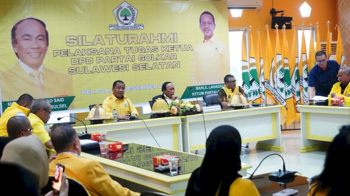 Struktur Pengurus Plt Rampung, Muhidin Akan Kunjungi Tiga Dapil Jelang Musda Golkar Sulsel