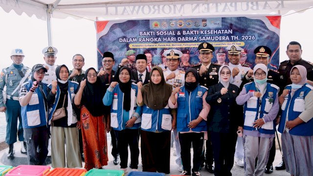 PT Vale turut peringati Hari Dharma Samudera. Foto: Istimewa.
