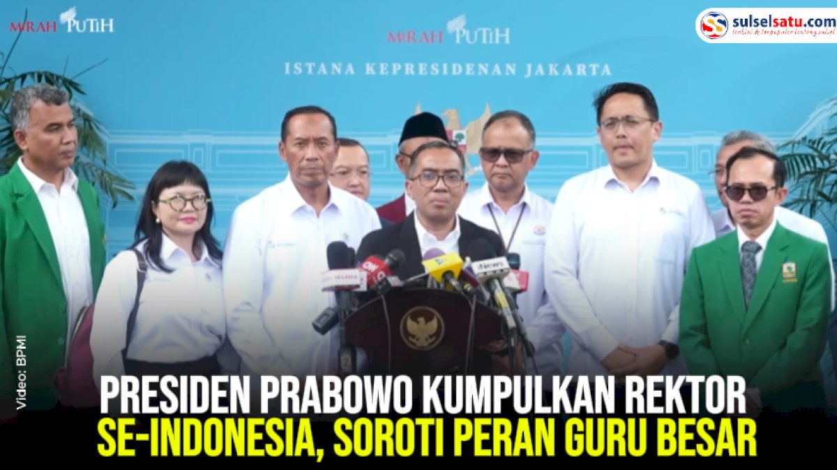 VIDEO: Presiden Prabowo Kumpulkan Rektor Se-Indonesia, Soroti Peran Guru Besar