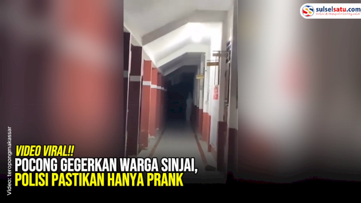 VIDEO: Pocong Gegerkan Warga Sinjai, Polisi Pastikan Hanya Prank