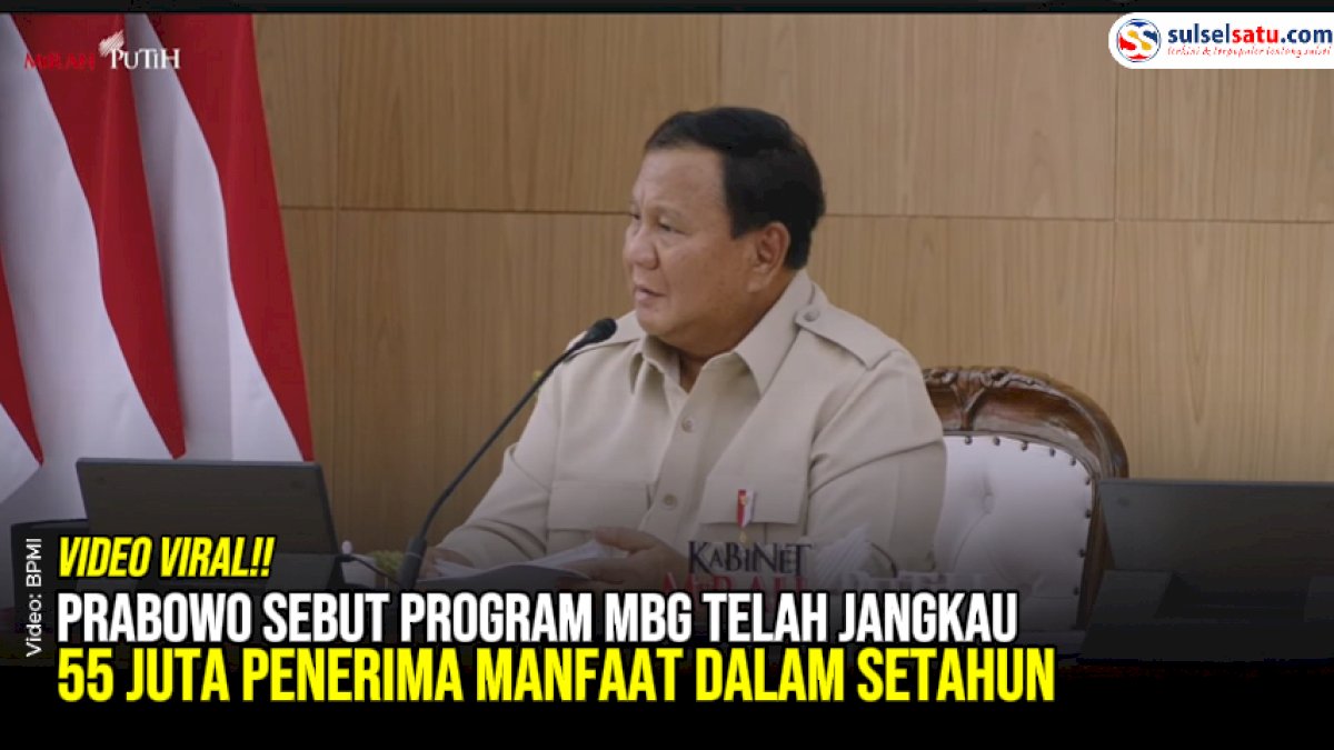 VIDEO: Prabowo Sebut Program MBG Telah Jangkau 55 Juta Penerima Manfaat dalam Setahun