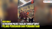 VIDEO: Satreskrim Polres Takalar Tangkap Empat Pelaku Perusakan dan Penganiayaan