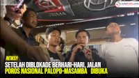 VIDEO: Setelah Diblokade Berhari-hari, Jalan Poros Nasional Palopo&ndash;Masamba Dibuka