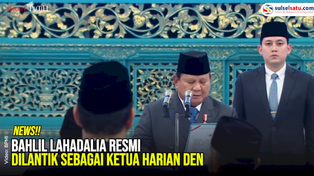 VIDEO: Bahlil Lahadalia Resmi Dilantik sebagai Ketua Harian DEN