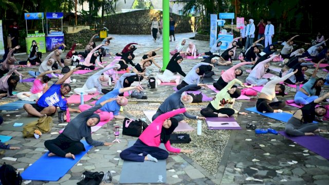 Peserta BWP Nature Yoga. Foto: Istimewa. 