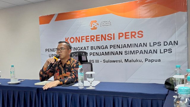 Deputi Kepala Kantor Perwakilan LPS III Sulampua Prayitno Amigoro. Foto: Sri Wahyu Diastuti / Sulselsatu.com. 