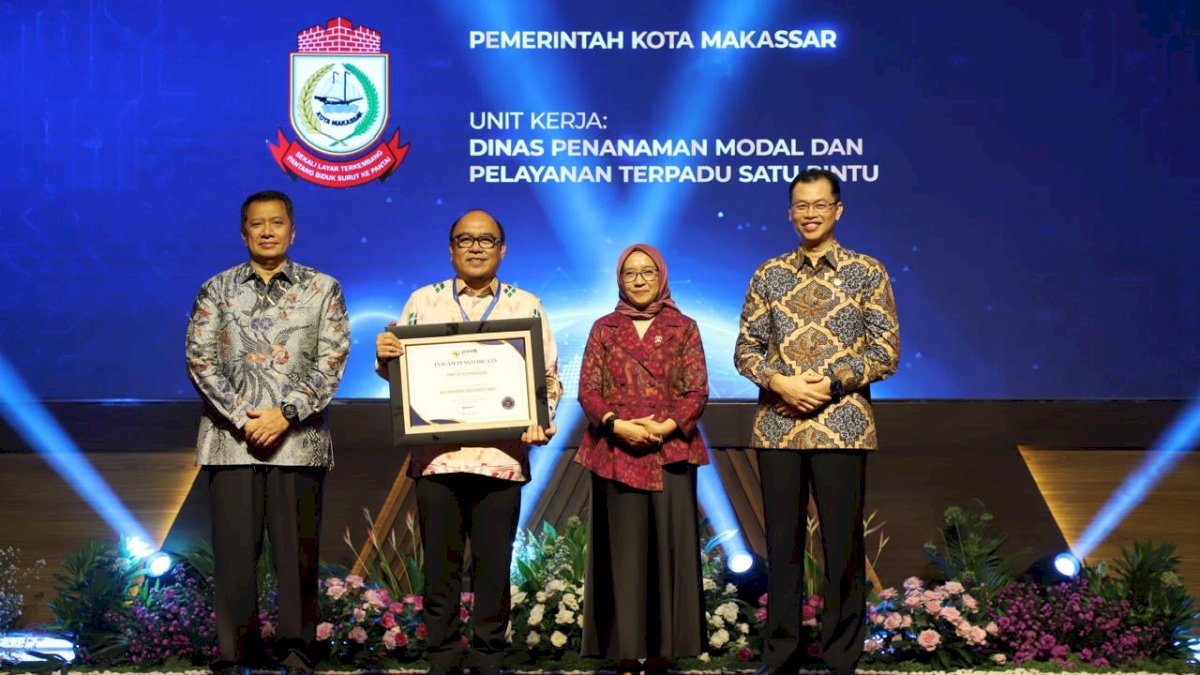 DPM-PTSP Makassar Ukir Sejarah, Raih WBK dari Menteri PANRB