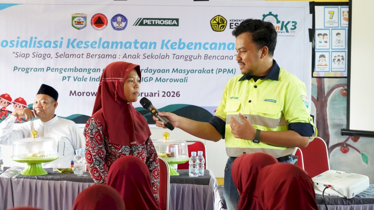 PT Vale Bersama BPBD dan Mitra Perkuat Edukasi Tanggap Bencana Bagi Siswa SD di Morowali