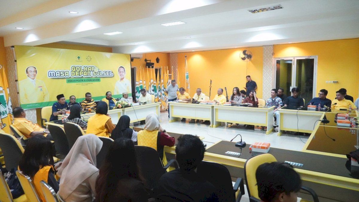 Diskusi Masa Depan Sulsel, Arief Rosyid Yakin Golkar Jadi Rumah Politik Anak Muda