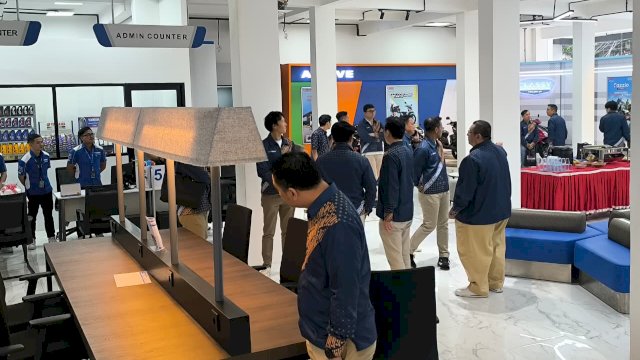 Sentral Yamaha Makassar saat re-opening. Foto: Istimewa.