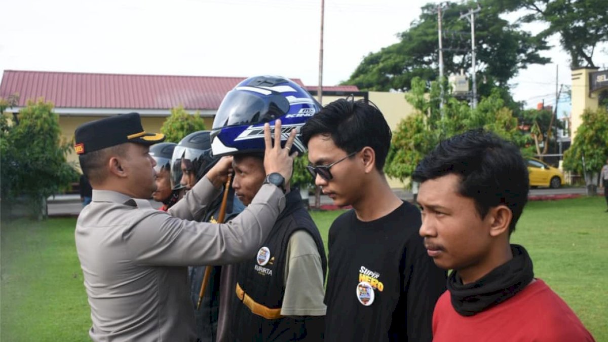 Bangun Sinergitas Kamtibmas, Polres Bulukumba Gelar Apel Bersama Komunitas Ojol