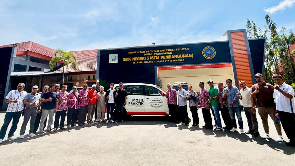 Dukung Pendidikan Vokasi, Kalla Toyota Hadirkan Program T-TEP di SMK Negeri 5 Makassar