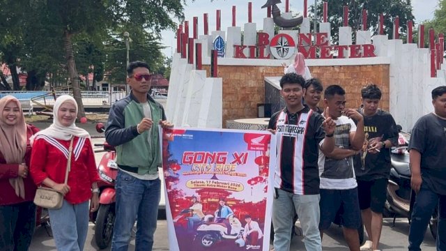 Komunitas Honda rayakan Imlek dengan Gong Xi City Ride. Foto: Istimewa.