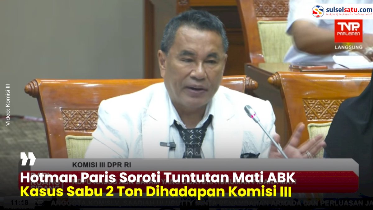 VIDEO: Hotman Paris Soroti Tuntutan Mati ABK Kasus Sabu 2 Ton Dihadapan Komisi III